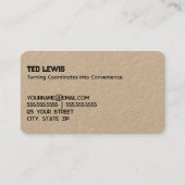 GPSサービス 名刺 (裏面)