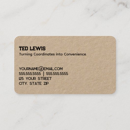 GPSサービス 名刺 (裏面)