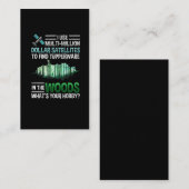 GPSジオキャッおもしろいシュウッド屋外ジオキャッシング 名刺 (正面/裏面)