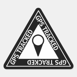 GPS三角形ステッカー 三角形シール