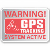 GPS追跡標識 シール (正面)