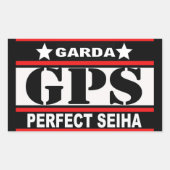 GPS 長方形シール (正面)