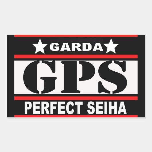 GPS 長方形シール (正面)
