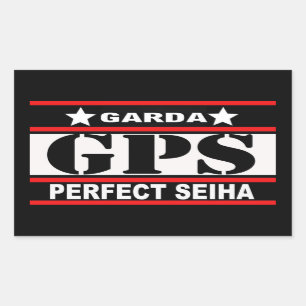 GPS 長方形シール