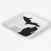 GPS Coordinates of Holland Michigan ペーパープレート (傾斜あり)