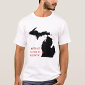 GPS Coordinates of Holland Michigan Tシャツ (正面)