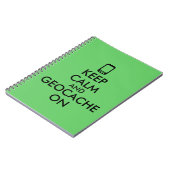 GPS Geocachingのカスタムの平静そしてGeocacheを保って下さい ノートブック (左側)