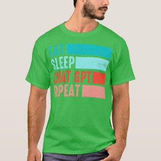 GPTリプ食べートのスリープチャット Tシャツ