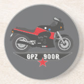GPZ900R Biker Motorrad コースター (正面)
