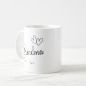 Grカスタムに対するおばあちゃんのコーヒーカップのクリスマスプレゼント コーヒーマグカップ (正面左)