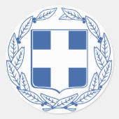 GRギリシャの紋章付き外衣 ラウンドシール (正面)