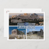 GRギリシャ – アテネ –  ポストカード (正面/裏面)