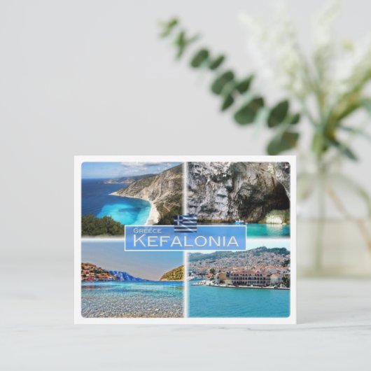 GRギリシャ – ケファロニア –  ポストカード (スタンド正面)
