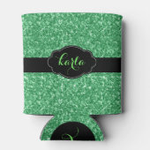 Grグリッターモダンテクスチャブラックアクセントクーラーボックス 缶クーラー (裏面)