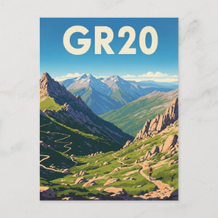 GR20フランスコルシカ旅行 ポストカード