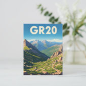 GR20フランスコルシカ旅行 ポストカード (スタンド正面)