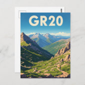 GR20フランスコルシカ旅行 ポストカード (正面/裏面)