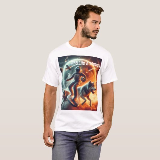 GR8ライフアスレチックxムーンスター Tシャツ (正面フル)