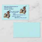 GR8レトロの名刺の食料雑貨ショッピングサービス 名刺 (正面/裏面)