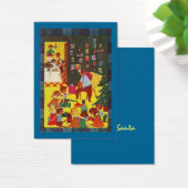 GR8レトロスタイルクリスマスギフト交換ラベルカード (デスク)