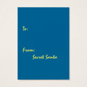 GR8レトロスタイルクリスマスギフト交換ラベルカード (裏面)