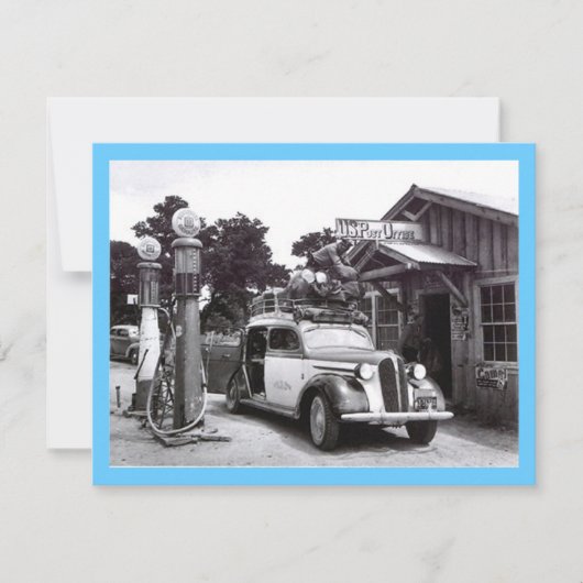 GR8レトロB&Wリタイアメントパーティの招待状招待状 招待状 (正面)