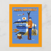 GR8ヴィンテージ太平洋北西旅行と~はがき ポストカード (正面)