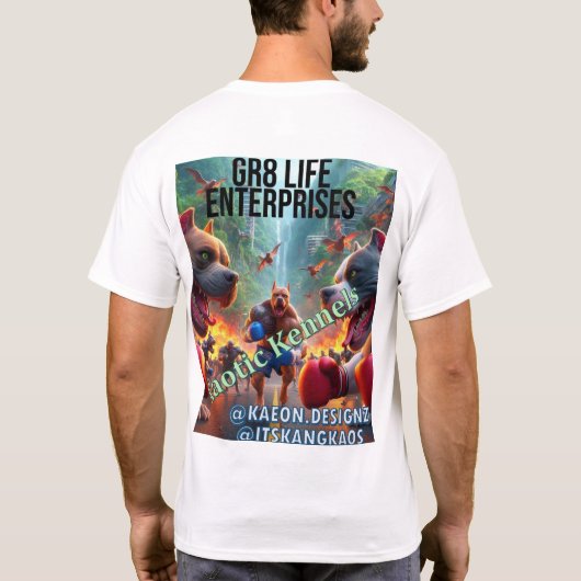 GR8 Life x Titan Fluid Designer Tシャツ (裏面)