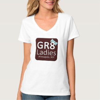 Gr8Ladies MSPのTシャツのV首 Tシャツ