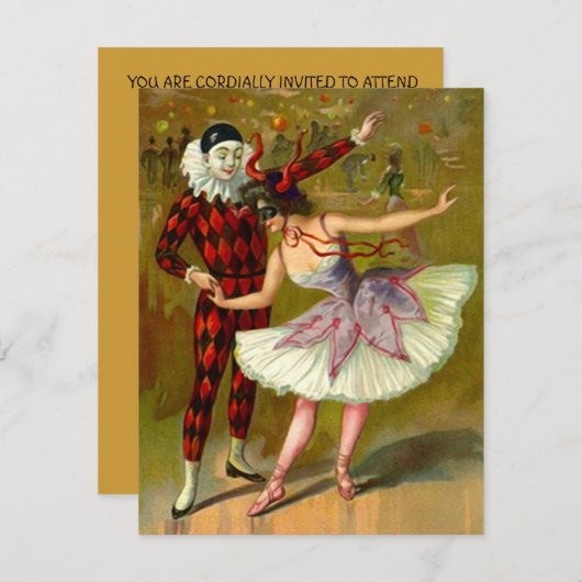 GR8SWEET SIXTEEN16マスカレードパーティの招待状 招待状 (正面/裏面)