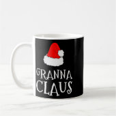 Gr Claus Christmas Santa's Pajama Family Matching  コーヒーマグカップ (左)