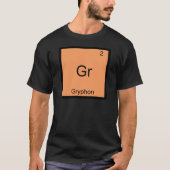 Gr - Gryphon Funny Chemistry Element Symbol Tee Tシャツ (正面)