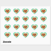 Grá - Irish Love design - Irish Language ハートシール (シート)