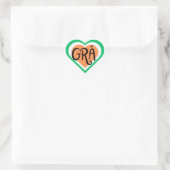 Grá - Irish Love design - Irish Language ハートシール (バッグ)