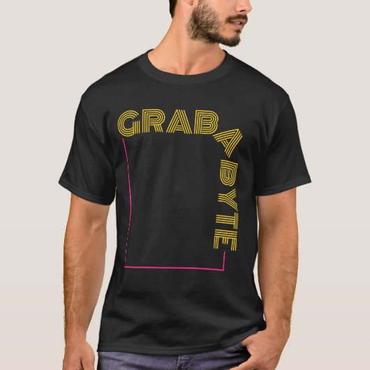 GRAB A BYTE - PROGRAMMING PUN Tシャツ (正面)