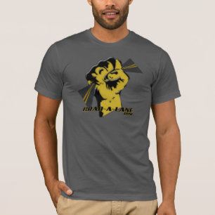 GRAB-A-LANEの"握りこぶし"グラフィック(合う" Tシャツ