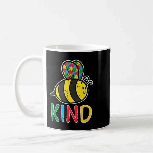 Grab this cute Puzzle Bee Kind T-Shirt for men, wo コーヒーマグカップ (左)