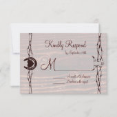 Grab Your Boots Country Western RSVPカード (正面)