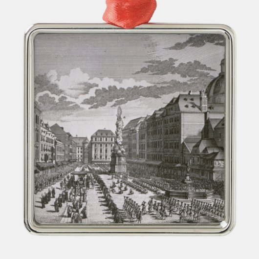 Grabenの行列の眺め メタルオーナメント (正面)