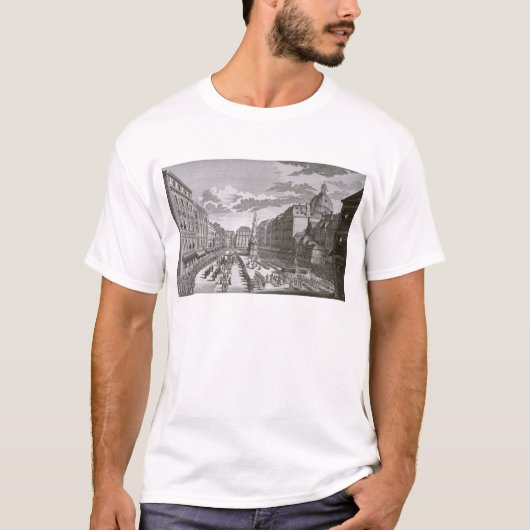 Grabenの行列の眺め Tシャツ (正面)