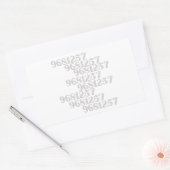 Grabovoi 9681257数値 長方形シール (封筒)