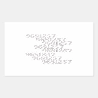 Grabovoi 9681257数値 長方形シール