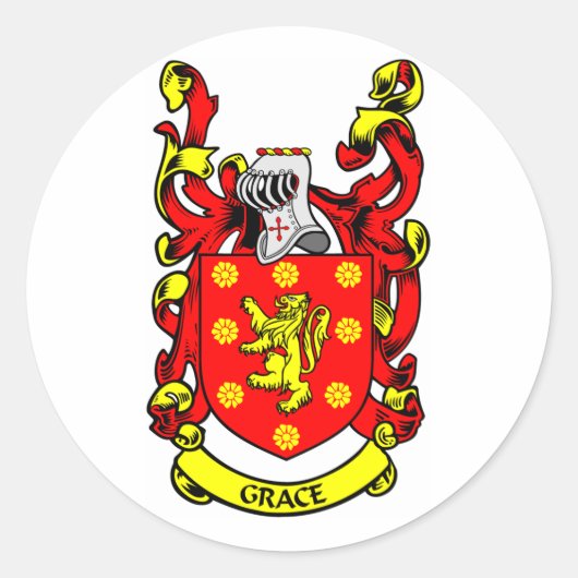 GRACEコート・オブ・アームズ ラウンドシール (正面)