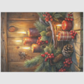 Grace クリスマス 赤いろうそく ティッシュペーパー 冬の休日 薄葉紙 (正面)