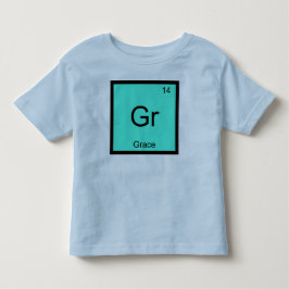 Grace 名前 化学 元素 周期表 トドラーTシャツ