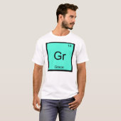 Grace 名前 化学 元素 周期表 tシャツ (正面フル)