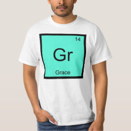 Grace 名前 化学 元素 周期表 tシャツ