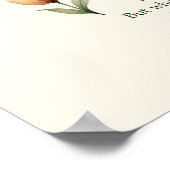 Grace abounds floral Christian wall art  ポスター (角)