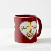Grace and Light – Christian Easter - caneca マグカップ (正面右)