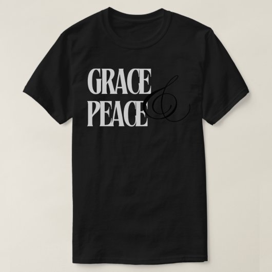 Grace and PeaceホワイトTシャツ Tシャツ (デザイン正面)